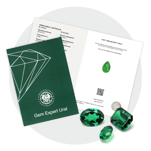 SAMPLE CERTIFICATE FOR AN EMERALD